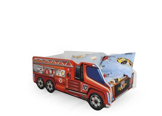 Ліжко дитяче FIRE TRUCK Halmar 74x148 фотографія