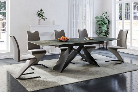 Стіл Обідній WESTIN CERAMIC Signal 160(240)X90 Бірюза / Чорний фотографія