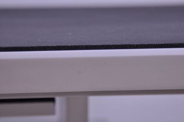 Cтол обеденный Alaras II Signal 160(220)x90 Эффект Камня Черный / Белый Лак фотография