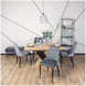 Стілець оксамитовий MEBEL ELITE CORK Velvet Сірий