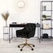 Стул офисный поворотный бархатный MEBEL ELITE MILAN Velvet Черный / Золотой