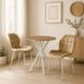 Стол MEBEL ELITE LAUREN 60X60 Дуб золотой/белый