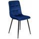 Стул бархатный MEBEL ELITE PERU Velvet, Синий фотография