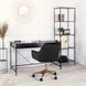 Стул офисный поворотный бархатный MEBEL ELITE MILAN Velvet Черный / Золотой