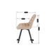Комплект стіл розкладний MEBEL ELITE CLARK 120(160)х80 см Чорний +4 стільці RICK Беж