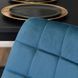 Барний стілець оксамитовий MEBEL ELITE ARCOS Velvet Синій / золотий