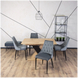 Стілець оксамитовий MEBEL ELITE CORK Velvet Сірий