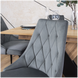 Стілець оксамитовий MEBEL ELITE CORK Velvet Сірий