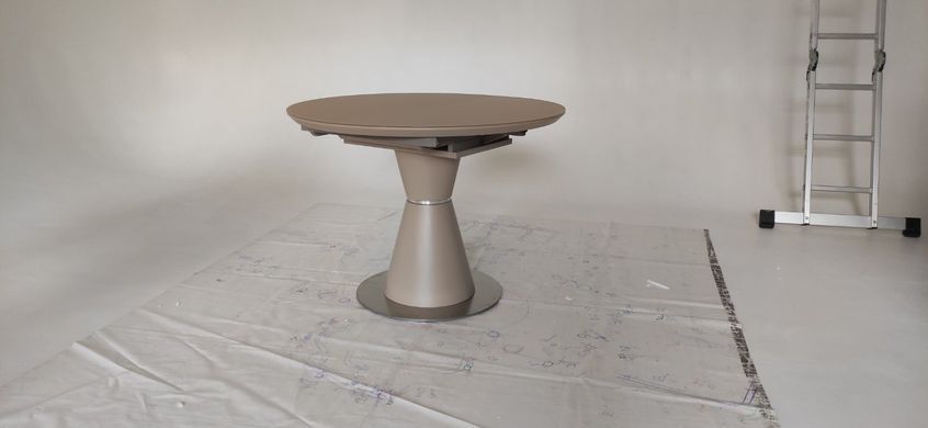 Стіл розкладний TML-651 VETRO 105x105 Капучино фотографія