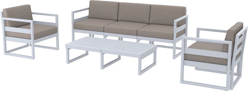 Комплект мебели для террасы Siesta Onto Mykonos Lounge Set XL Gray Серый