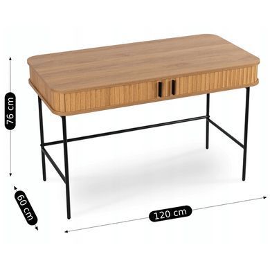 Письменный стол MEBEL ELITE TRISH 120 см дуб фотография