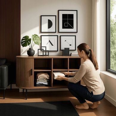 Комод MEBEL ELITE TRISH 180 Оріх фотографія