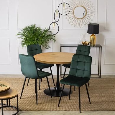 Стул бархатный MEBEL ELITE PERU Velvet, Зеленый фотография