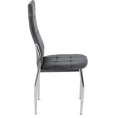 Стул бархатный MEBEL ELITE MOLLY Velvet Серый фотография