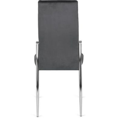 Стул бархатный MEBEL ELITE MOLLY Velvet Серый фотография