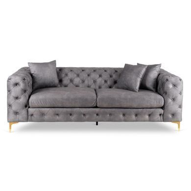 Диван MEBEL ELITE SORRENTO 3S Сірий фотографія