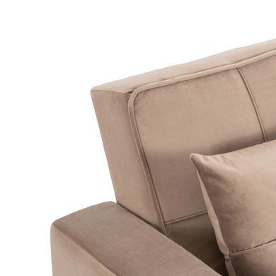 Крісло розкладне MEBEL ELITE SOLOR Velvet Беж фотографія