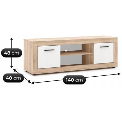 ТВ Тумба MEBEL ELITE BLAGO 140 Дуб сонома фотография