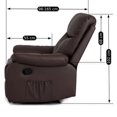 Масажне крісло MEBEL ELITE INTER екошкіра Коричневий фотографія