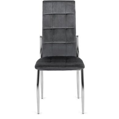 Стул бархатный MEBEL ELITE MOLLY Velvet Серый фотография
