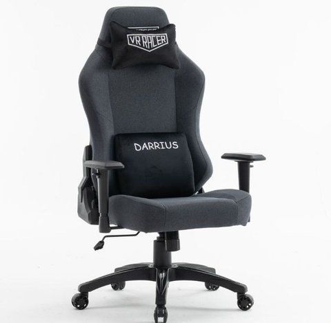 Комп'ютерне крісло VR Racer Textile Darrius AMF Сірий фотографія