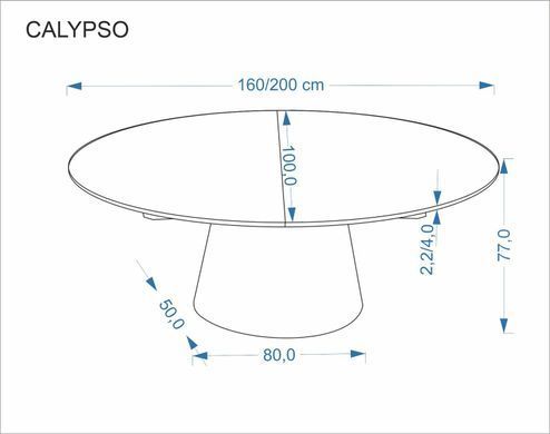 Стіл обідній CALYPSO Halmar 160(200)x100 натуральний фотографія