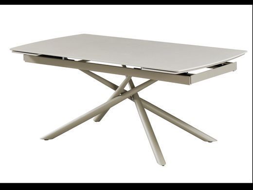 Керамический стол Пино TML-1200 VETRO 180(240)x90 Венеция деликато + капучино фотография