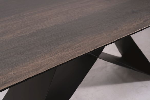 Стіл Обідній WESTIN CERAMIC Signal 160(240)X90 Ефект Дерева / Чорний фотографія