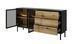 Комод з підсвіткою Perfect Home Ланг / Lang 2-дверний з 3 шухлядами 2D3S/180 Чорний/дуб евок