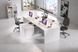 Стіл офісний письмовий Perfect Home Тео / Teo 3S/138 з 3 шухлядами Білий фотографія
