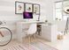 Стол офисный письменный Perfect Home Тео/Teo 3S/138 с 3 ящиками Белый