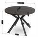 Стол раскладной круглый MEBEL ELITE LUKAS 100(250)х100 см Черный