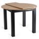 Стіл розкладний круглий MEBEL ELITE HARRY 102(142)х102 см Дуб Артизан/ Чорний