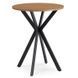 Стіл MEBEL ELITE LAUREN 60X60 Дуб золотий / Чорний