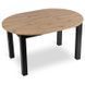 Стіл розкладний круглий MEBEL ELITE HARRY 102(142)х102 см Дуб Артизан/ Чорний