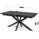 Стіл розкладний MEBEL ELITE BRUNO 160(240)х90 см Чорний