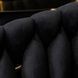 Стілець оксамитовий MEBEL ELITE CAPI Velvet Чорний / Золотий