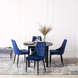 Стілець оксамитовий MEBEL ELITE CORK Velvet Темно-синій