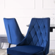 Стілець оксамитовий MEBEL ELITE CORK Velvet Темно-синій