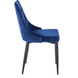 Стілець оксамитовий MEBEL ELITE CORK Velvet Темно-синій