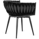 Стілець поворотний оксамитовий MEBEL ELITE LILI Velvet Чорний
