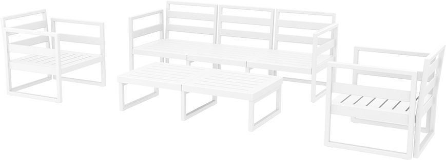 Комплект мебели для террасы Siesta Onto Mykonos Lounge Set XL White Белый