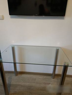 Стол Стеклянный TED Signal 100X60 Прозрачный фотография