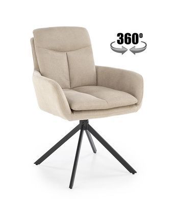 Крісло обертове K-536 Halmar Беж фотографія