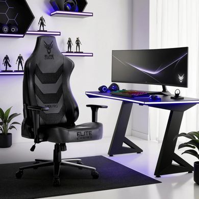 Стул офисный поворотный MEBEL ELITE APEX Черный фотография
