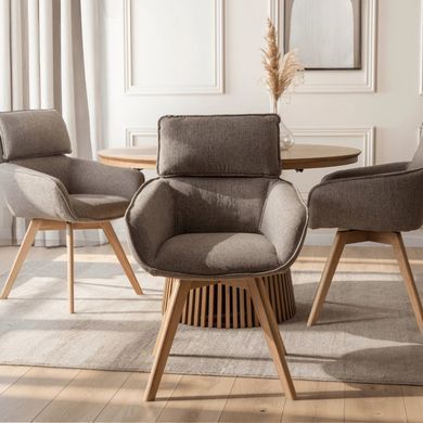 Стул поворотный MEBEL ELITE DIAS Коричневый фотография