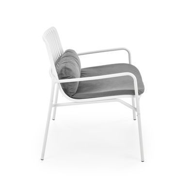 Крісло MELBY Halmar Белый/Серый фотография