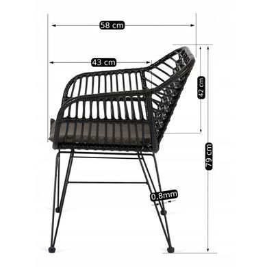 Стул MEBEL ELITE MUSA Черный фотография