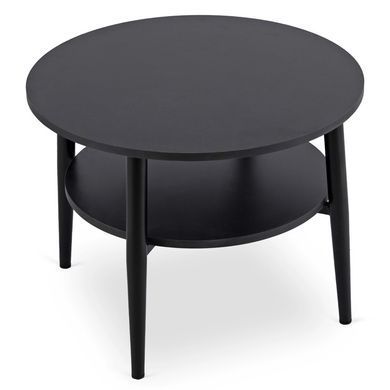 Журнальний столик MEBEL ELITE PAULO 60x60 Чорний фотографія