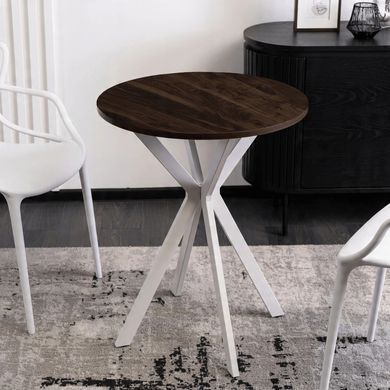 Стол MEBEL ELITE LAUREN 60X60 Орех/белый фотография